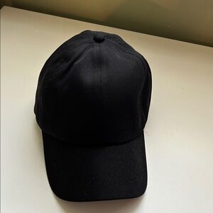 Satin Lined Black Baseball Cap